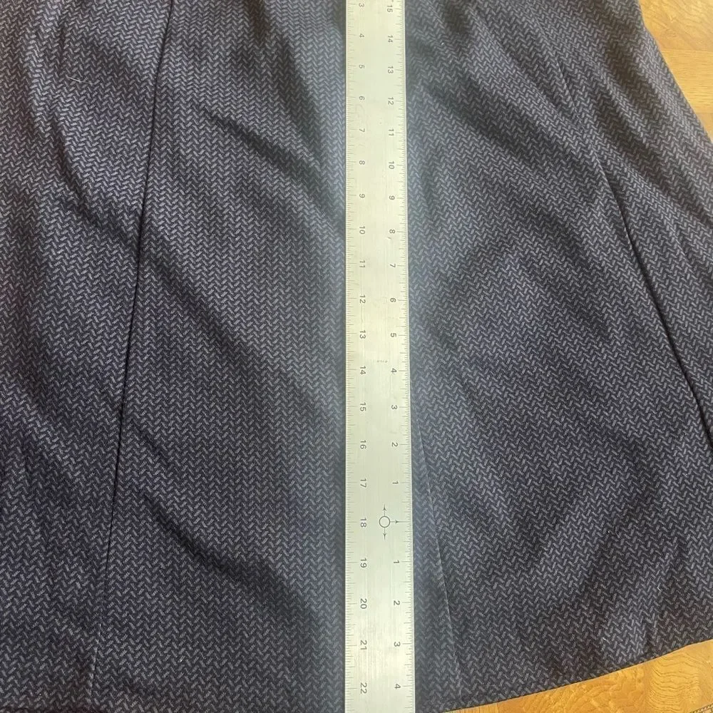 BLUE TWEED Midi Flare Skirt!